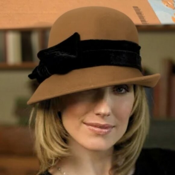 SCALA COLLEZIONE CLOCHE HAT Wool PECAN BROWN NEW ONE SIZE main image 12